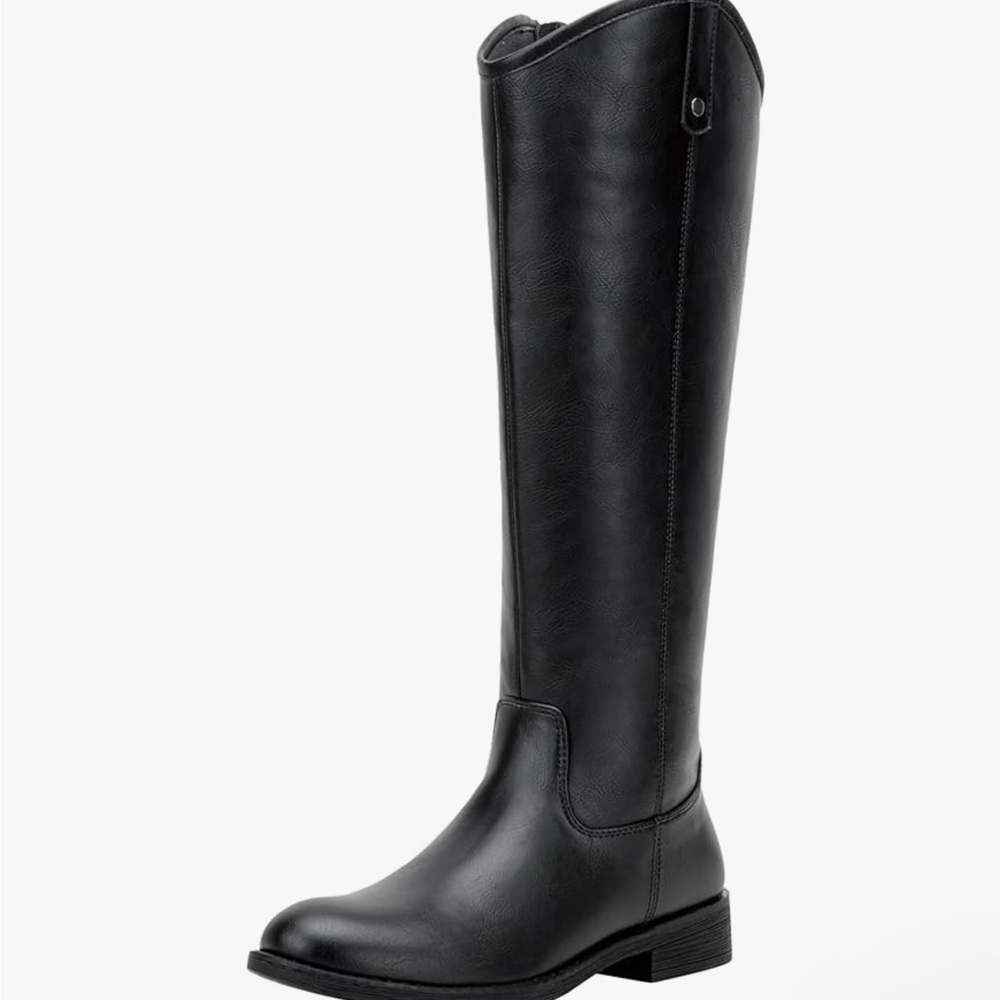 Vepose Black Over the Knee Boots size 9